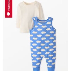 Hanna Anderssen Baby Overall Set in Vintage Blue Skies